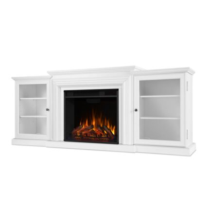 Frederick 4,780 BTU / 1,500W 72 Inch Wide Media Console Electric Fireplace with Remote Control