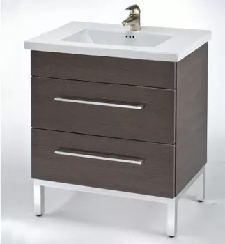 Empire Industries Daytona Collection 23 Inch Contemporary Wall-Mount Vanity with 2 Drawers